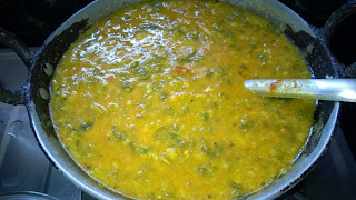 Thotakura Pappu / Amaranth Leaves Dal