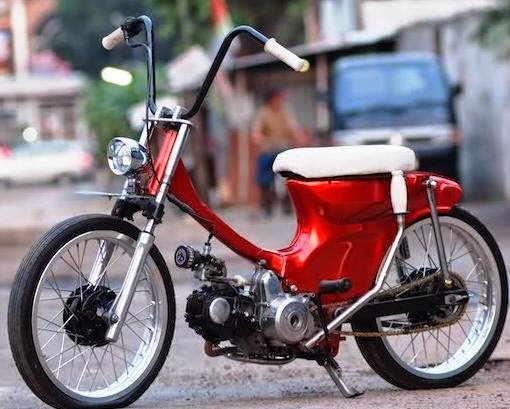 Gambar modifikasi motor honda grand drag airbrush klasik 