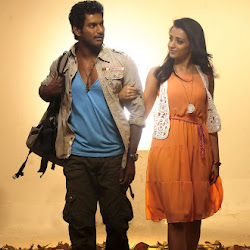 Vishal, Trisha Krishnan, Sunaina on Samar (2013) Tamil Movie Latest Stills