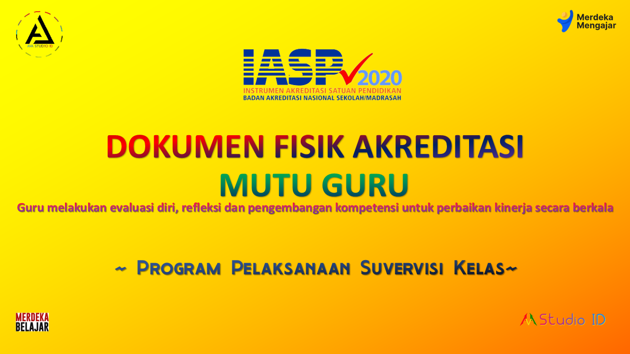 Program Pelaksanaan Suvervisi Kelas