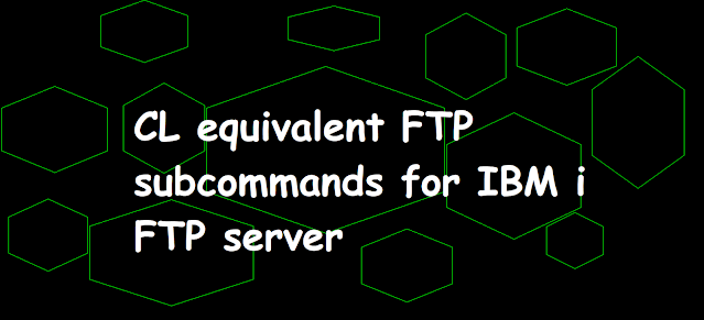 CL equivalent FTP subcommands for IBM i FTP server, ftp. file transfer protocol, RCMD, ADDM, ADDV, CRTL, CRTP, CRTS, DLTF, DLTL, DLTLIB, DLTF, CRTPF, CRTSRCPF, ADDPVLM, ADDPFM, IBM i ftp subcommands, Delete library using FTP in IBM i (AS400), Delete File using FTP in IBM i (AS400), Create source physical file using FTP in IBM i (AS400), Create physical file using FTP in IBM i (AS400), Create library using FTP in IBM i (AS400), Add physical file member using FTP in IBM i (AS400), Add physical file variable length member using FTP in IBM i (AS400), as400, ibmi, iseries, systemi, as400 tutorial, ibmi tutorial, as400 and sql tricks