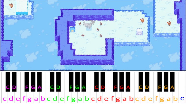 Cloud Tops (The Legend of Zelda: The Minish Cap) Piano / Keyboard Easy Letter Notes for Beginners