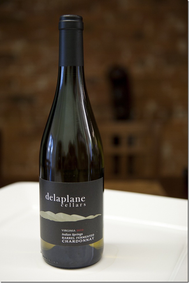 2010 Delaplane Cellars Virginia Indian Springs Barrel Fermented Chardonnay-1