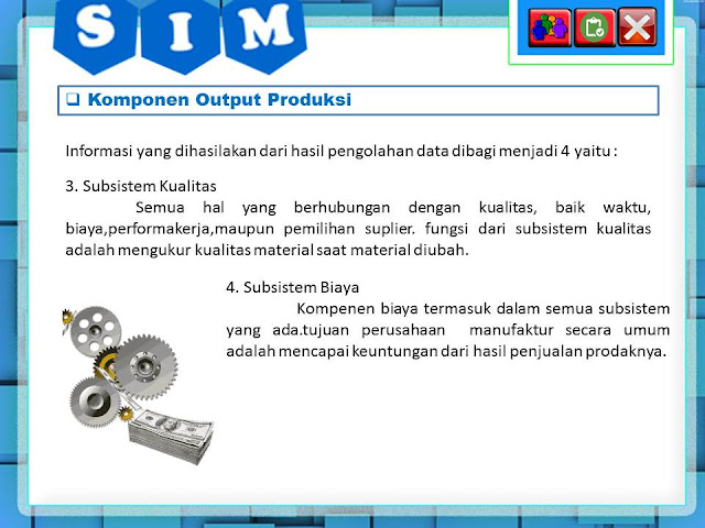 Komponen output produksi