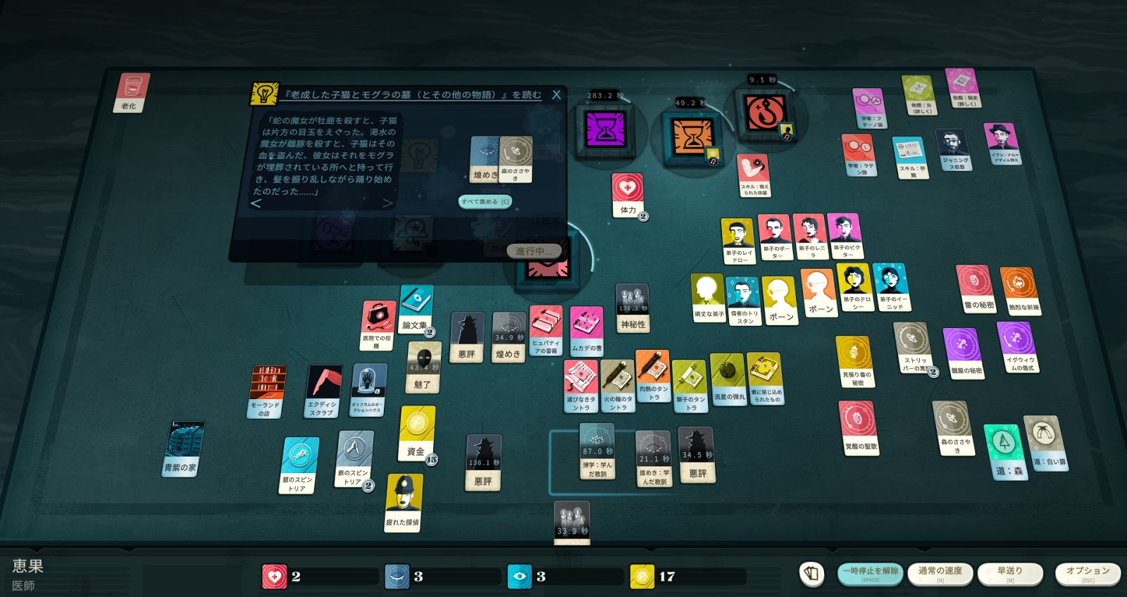 ストーカー被害記録 Cultist Simulator