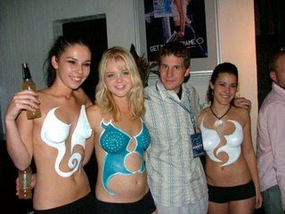 Party With Body Painting Art