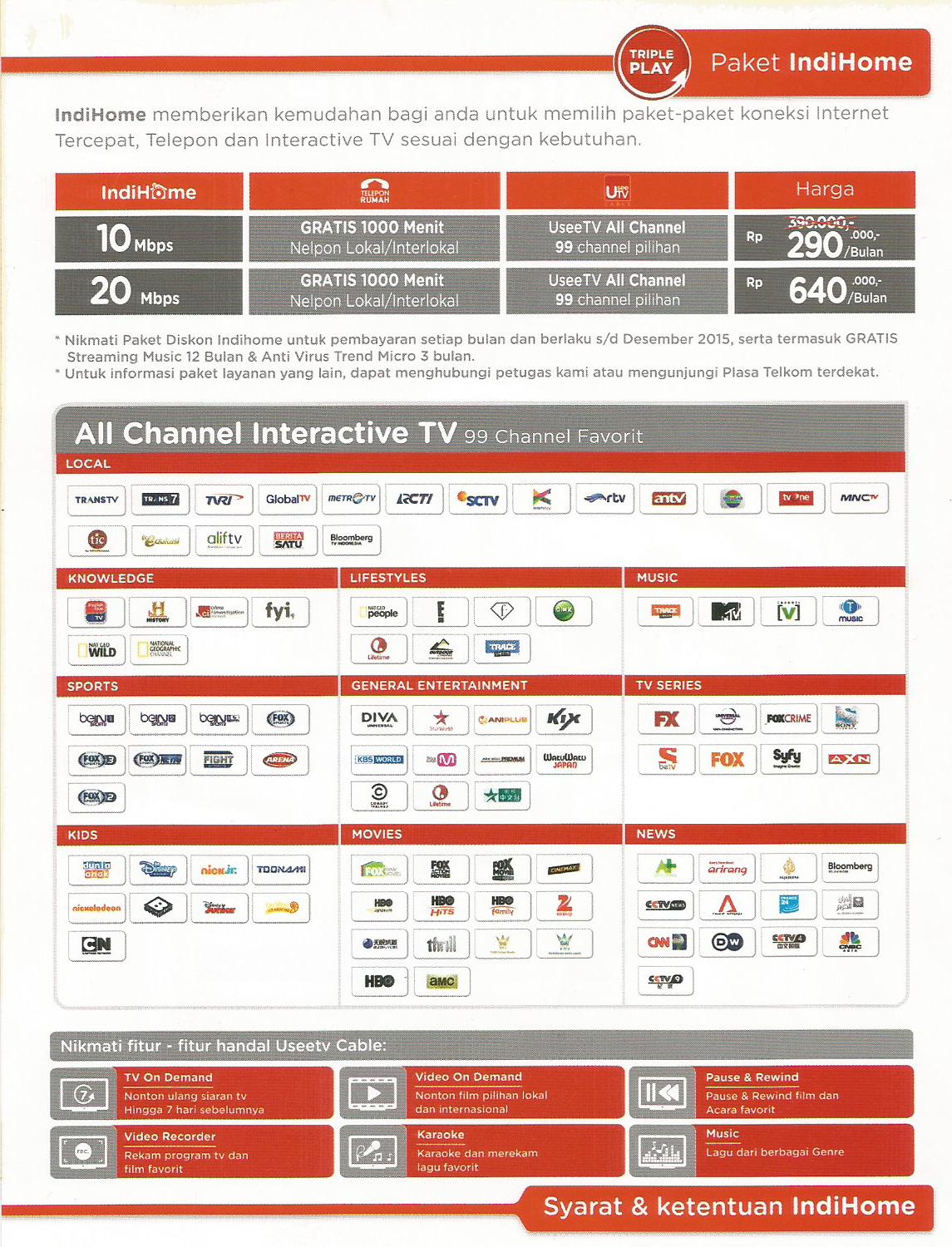 IndiHome Internet dari Telkom ~ IndiHome Fiber MEDAN