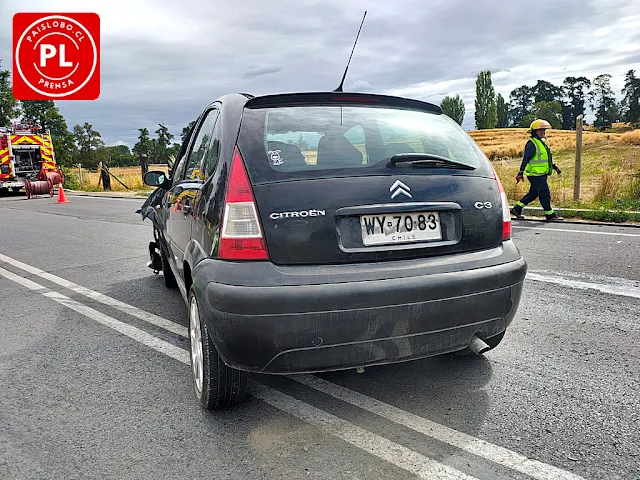 Accidente frontal en Camino Las Quemas deja tres lesionados en Osorno
