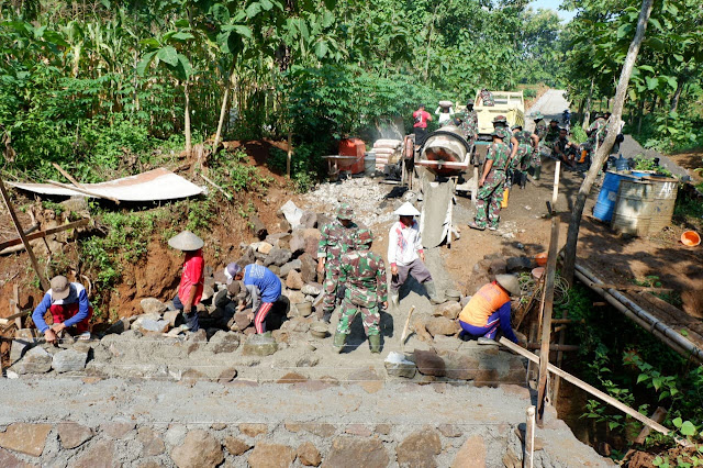 KodimKaranganyar - TMMD di Desa Tawangsari Karanganyar Tanpa Upacara Pembukaan, Kegiatan Tetap Berjalan