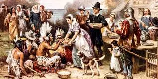 celebracion del dia de gracias, comida, pavo, indios