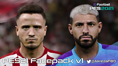 PES 2021 Faces Saul Niguez & Sergio Aguero by Alireza