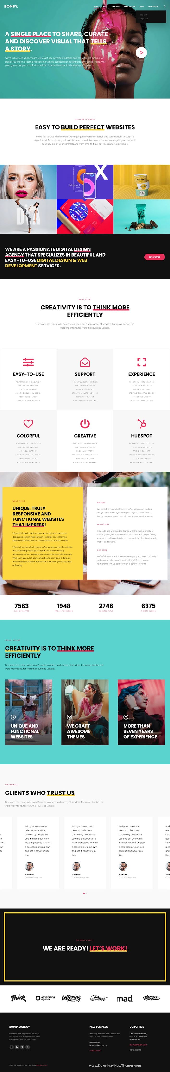 Bomby - Creative Multi-Purpose HubSpot Theme