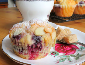 Cherry Almond Muffins