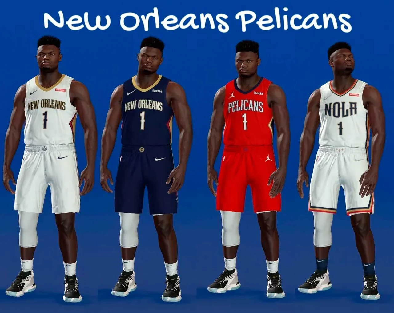 NBA 2K22 New Orleans Pelicans Jerseys