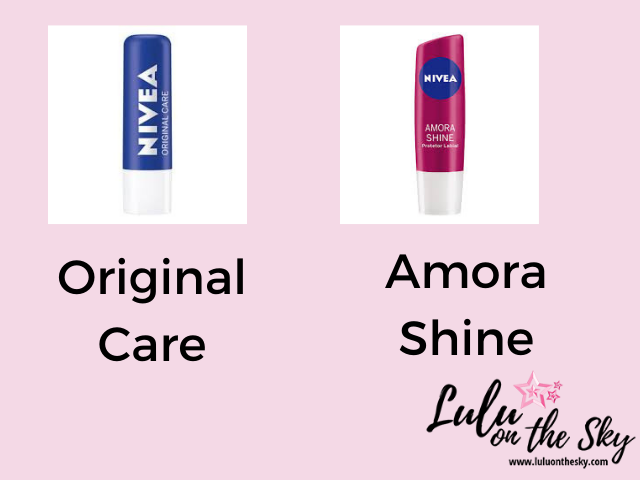 Duelo de protetor labial Nivea: Original Care vs Amora Shine