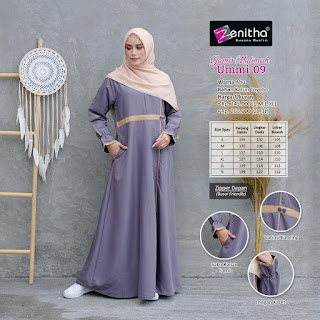 Koleksi Gamis Branded Zenitha Model Terbaru  Ummi 08, Ummi 09