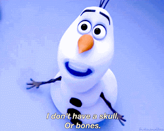 Animasi gambar lucu Olaf Frozen bergerak