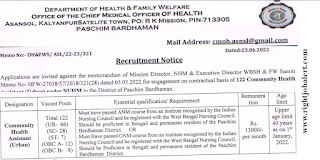 122 Community Health Assistant Nursing Job Vacancies