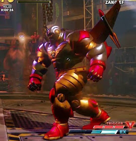 Mech Zangief in SFV Extra Battle