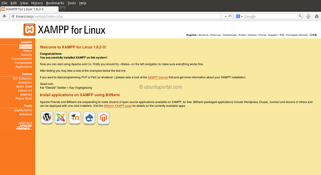 Cara Install XAMPP 1.8.3 pada Ubuntu 13.10/13.04/12.10/12.04 dan Linux Mint 13/14/15/16