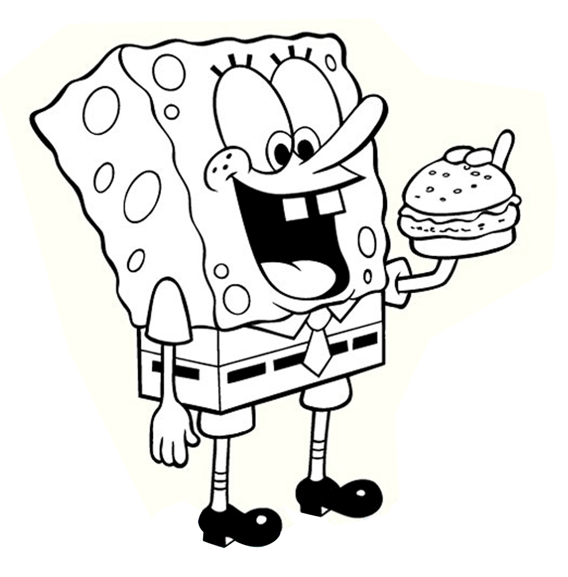 Sponge Bob Coloring Page 6