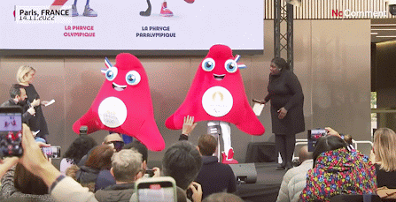les deux mascottes des JO de Paris 2024