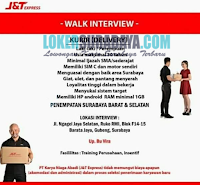 Walk In Interview di PT. Karya Niaga Abadi (J&T Express) Surabaya Juli 2019
