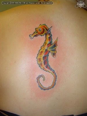 Sea Horse Tattoo Design