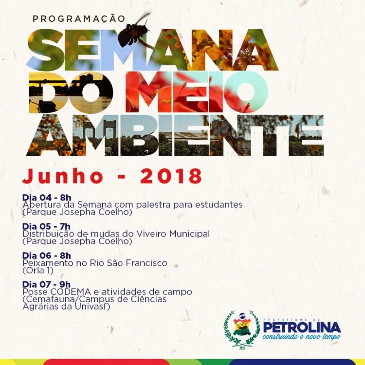 Ações de conscientização marcarão Semana do Meio Ambiente em Petrolina - Notícias, Meio Ambiente, Petrolina-PE, Juazeiro-BA