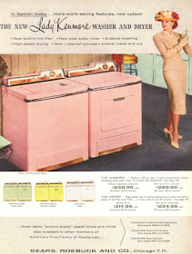 Sears pink washer dryer retro vintage 50s just peachy,darling