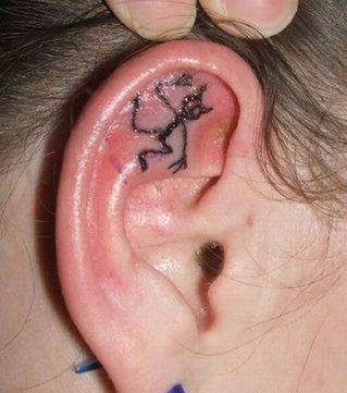 tattoos behind ear