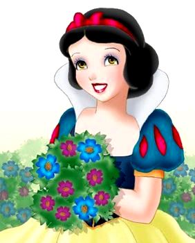 Dibujo de Blancanieves con una linda sonrisa