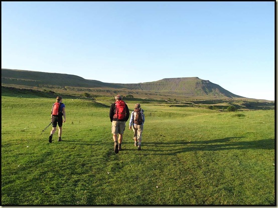 Setting off up Ingleborough at 6.40am