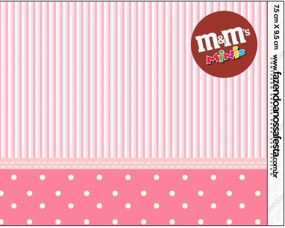 M & Ms Free Printable Label.