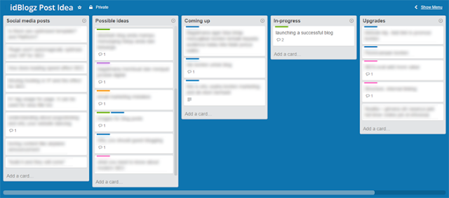 planning content with trello
