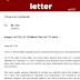 Job abandonment letter - Sample word template 