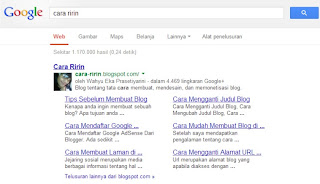 Cara Mendapatkan Google Sitelinks