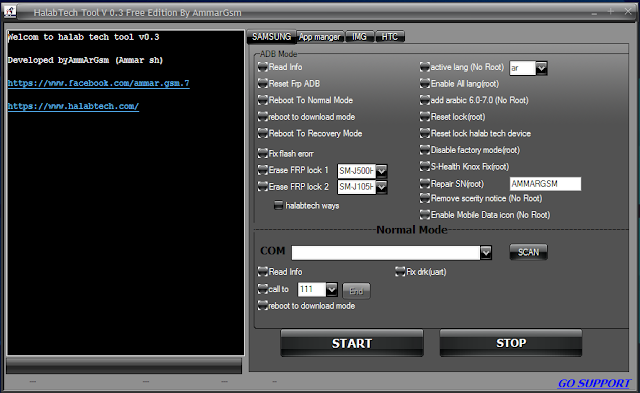 Halabtech Tool v0.3 Free Edition For Samsung MTK 2019    Tool Feature  Samsung Read Info  Reset Frp  Reboot To Normal Mode  Reboot To Downlaod Mode  Reboot To Recovery Mode  Fix Flash Error  Erase Frp 1  Erase Frp 2  Reset Lock  Reset Halab Lock  Repair SNRoot  Remove Security Notice  Enable Mobile Data Icon    HTC Features  ABD MODE Features  Read Info  Reset Frp  Reboot To Normal Mode  Reboot To Fastboot Mode  Reboot To Recovery Mode    Fastboot Mode  Read Info  Reset Frp  Reboot To Normal Mode  Reboot To Fastboot Mode  Reboot To Recovery Mode  Unlock Bootloader  Flash Rom zip  Flash   How To Install  Downlaod Tool  Extract File  Run Tool Exe.