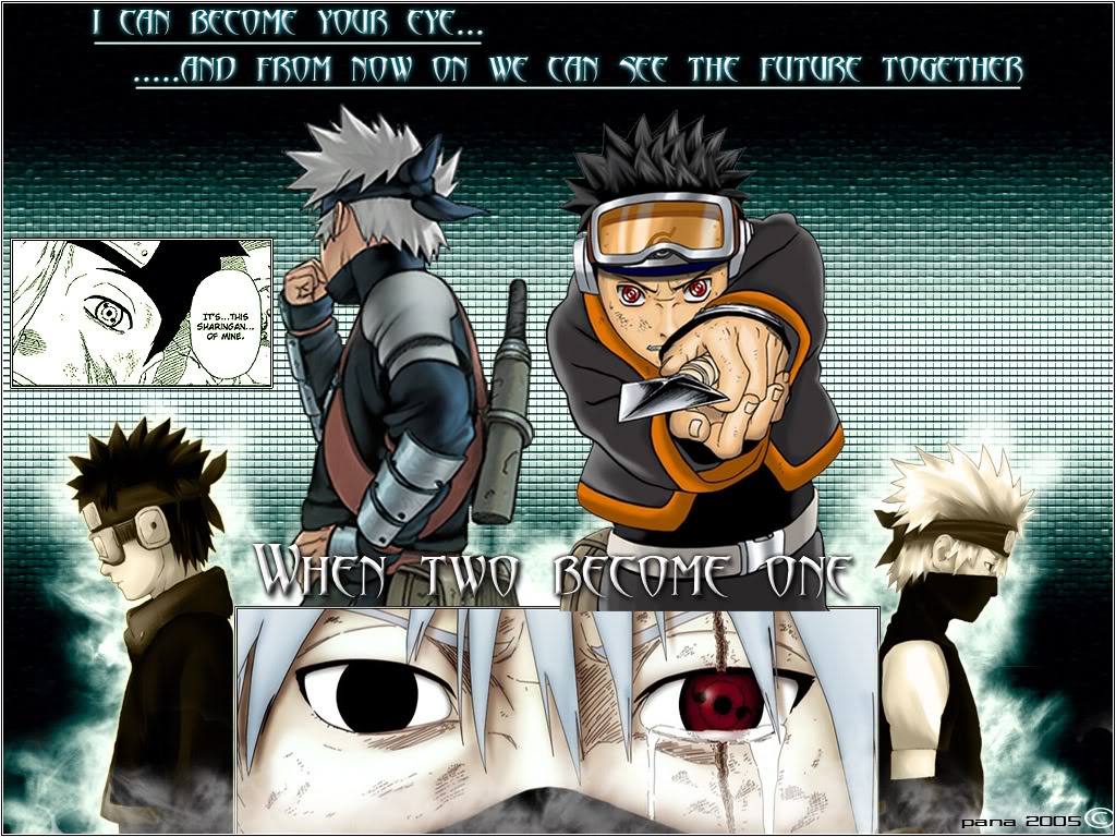 And the last four pictures are wallpapers of single Obito.