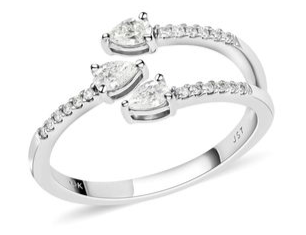 A Double-Band Diamond Ring