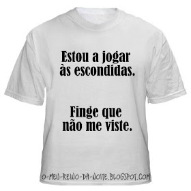 t-shirt t-shirts shirt shirts camisola camisolas funny tpm humor fun engraçado engracado wings asas weird karma escondidas hide and seek