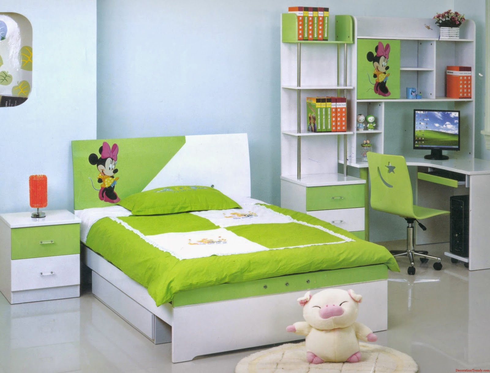 50 Desain Kamar  Tidur  Anak Perempuan  Minimalis  Warna Hijau 