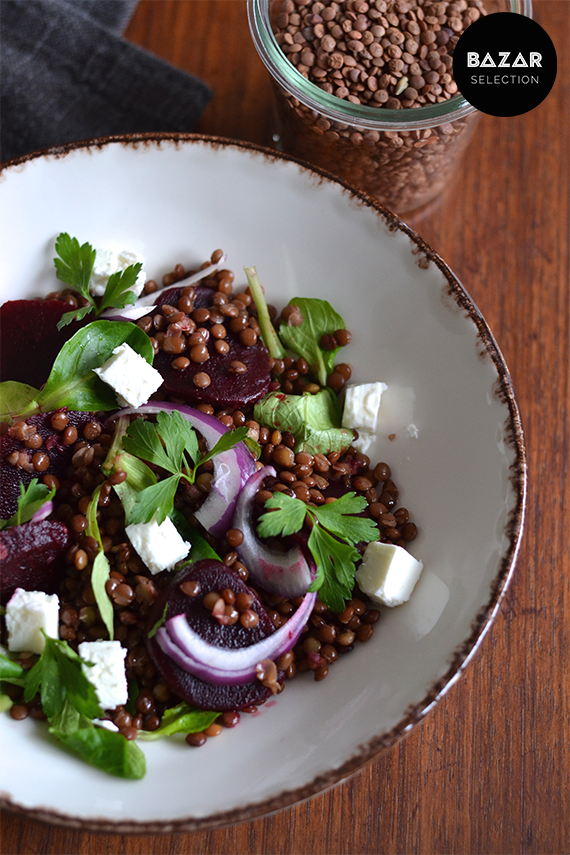 Simple Comme Une Salade De Lentilles Betterave Et Feta