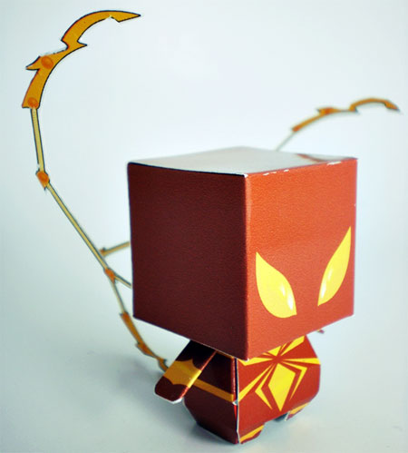 Iron Spider Armor Paper Toy