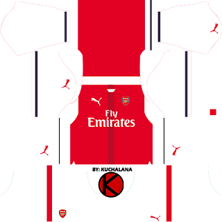 Arsenal Kits 2016/2017 - Dream League Soccer 2016 & FTS15