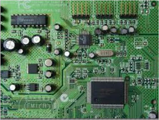 PCB is printed circuit board use copper circuit to make electric can run over the plastic