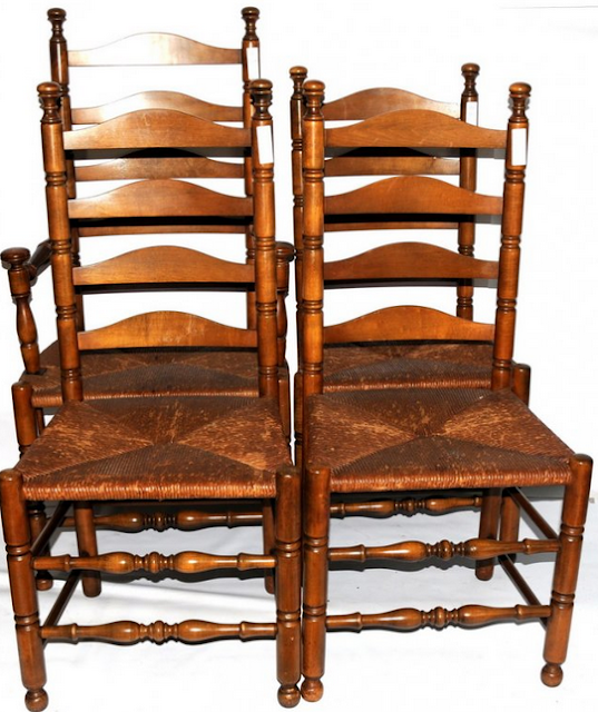 ladder back dining chairs with cane seats