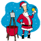 Christmas animations gif free download Santa Claus
