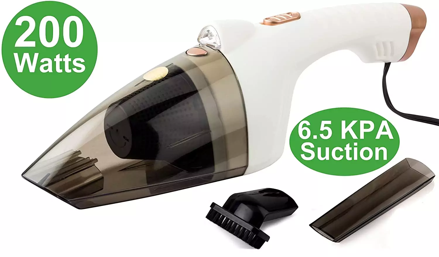 Wet/Dry Car Vacuum Cleaner - White (12V)