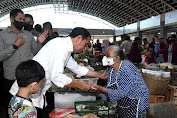 Kunjungi Pasar Legi, Presiden: Secara Umum Harga Turun Jelang Ramadhan